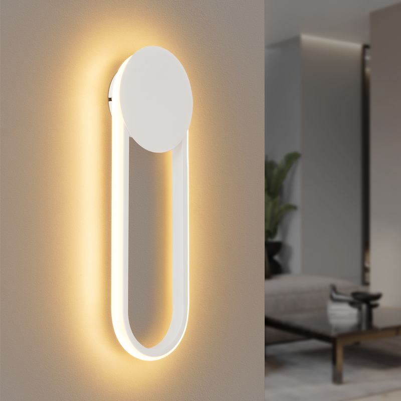 NETTLIFE Sisä-LED-seinävalaisin 12 W 41 cm Valkoinen 3000K