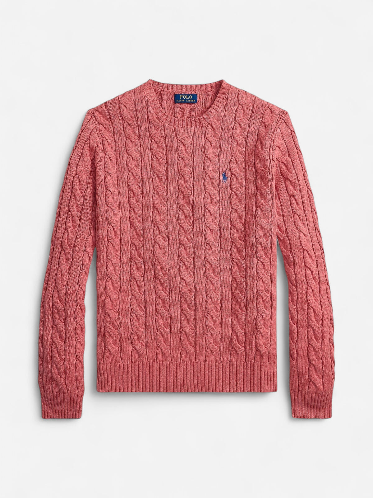 Polo Ralph Lauren Cable-Knit Cotton Sweater, vaaleanpunainen