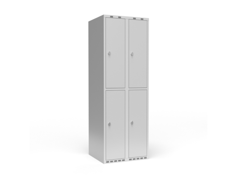 Vaatekaappi 2x300 mm Viisto katto