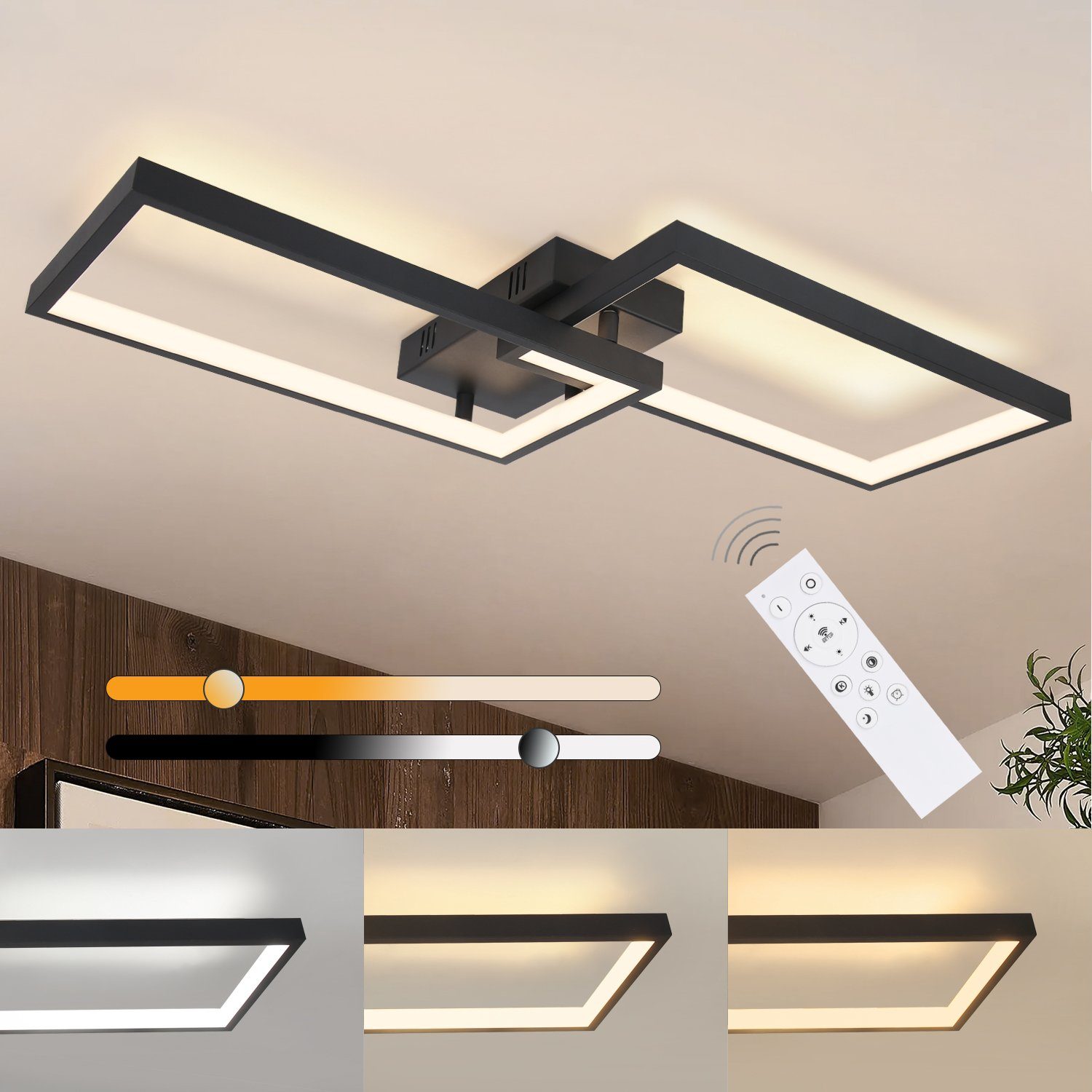 NETTLIFE himmennettävä, LED - kattovalaisin Kaukosäätimellä, 40W,